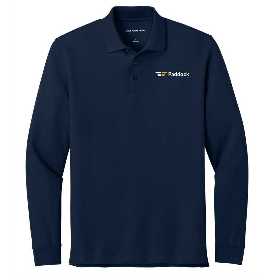 Port Authority Men's Wearever Signature Pique Long Sleeve Polo