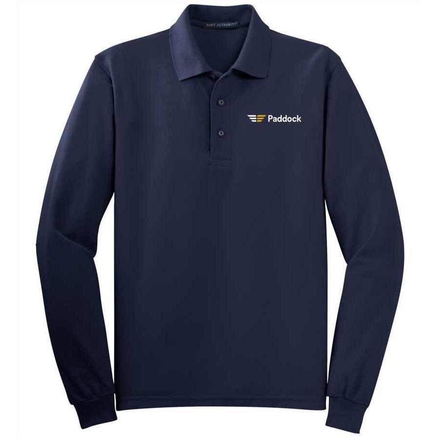 Port Authority Men's Silk Touch Long Sleeve Polo