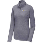 Sport Tek Women's PosiCharge Tri Blend Wicking 1/4 Zip Pullover