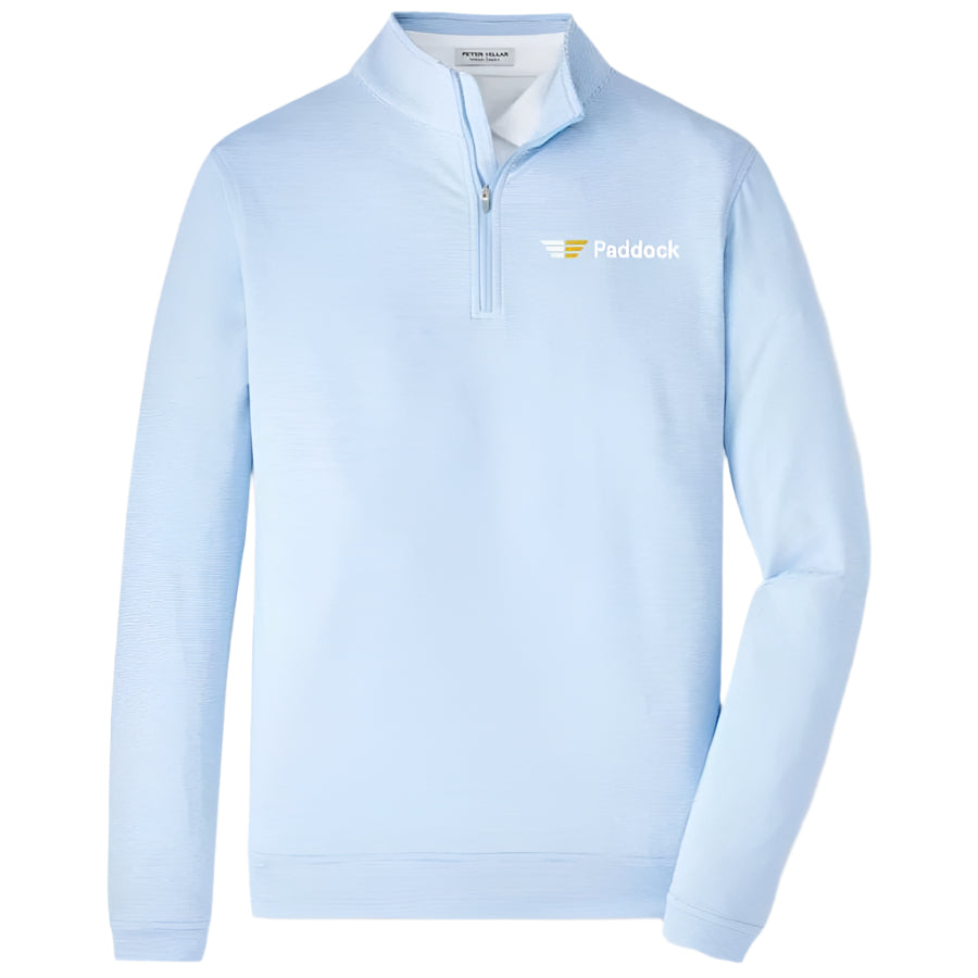 Peter Millar Men's Perth Sugar Stripe Performance 1/4 Zip