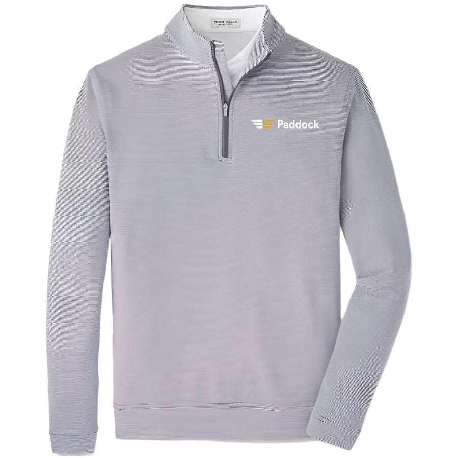 Peter Millar Men's Perth Sugar Stripe Performance 1/4 Zip