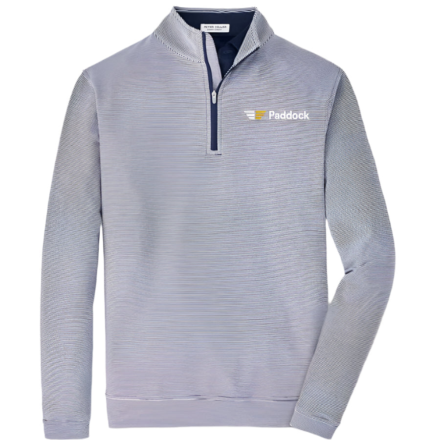 Peter Millar Men's Perth Sugar Stripe Performance 1/4 Zip