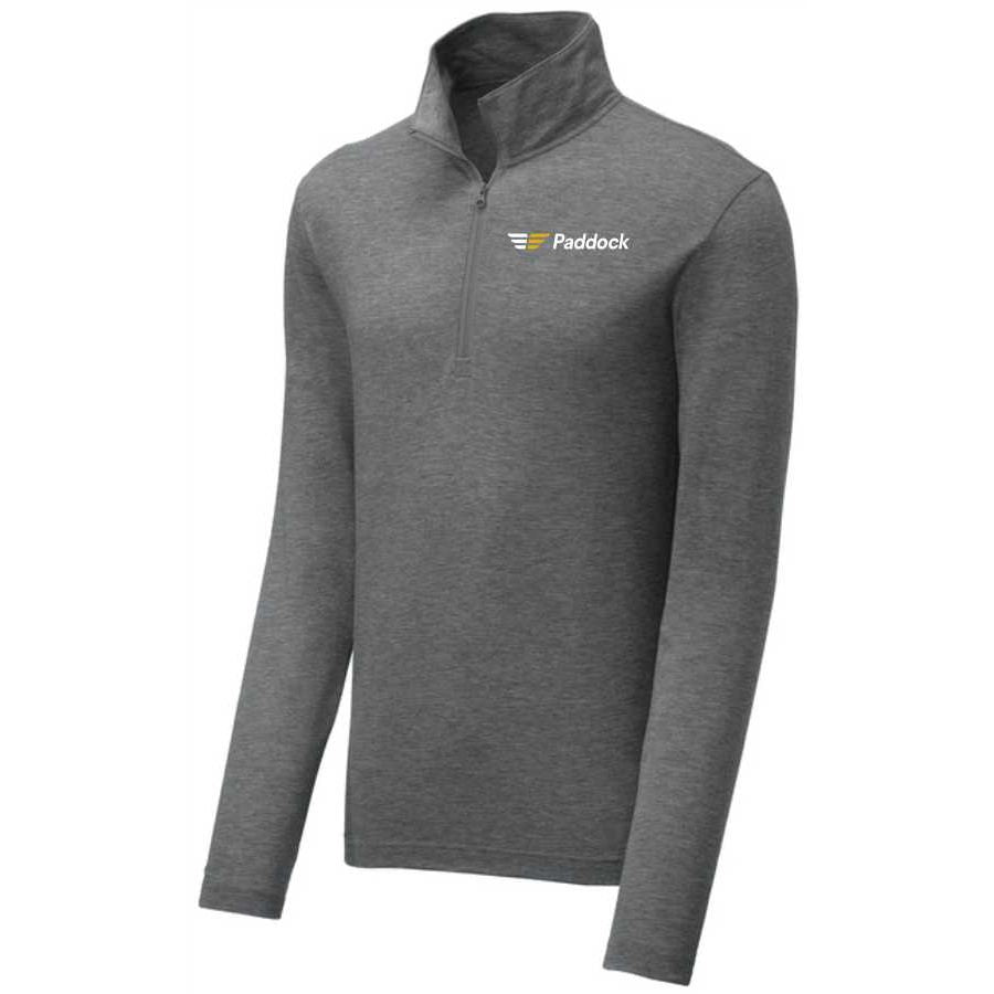 Sport Tek Men's PosiCharge Tri Blend Wicking 1/4 Zip Pullover