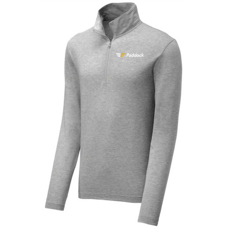 Sport Tek Men's PosiCharge Tri Blend Wicking 1/4 Zip Pullover