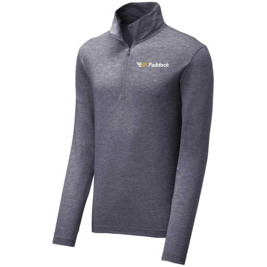 Sport Tek Men's PosiCharge Tri Blend Wicking 1/4 Zip Pullover