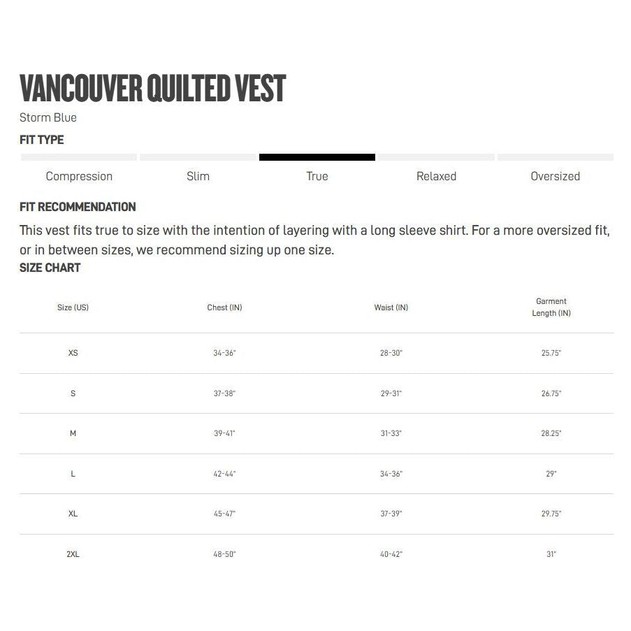 UNRL Men's Vancouver Quilted Vest