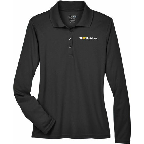 Core 365 Women's Pinnacle Performance Long Sleeve Polo