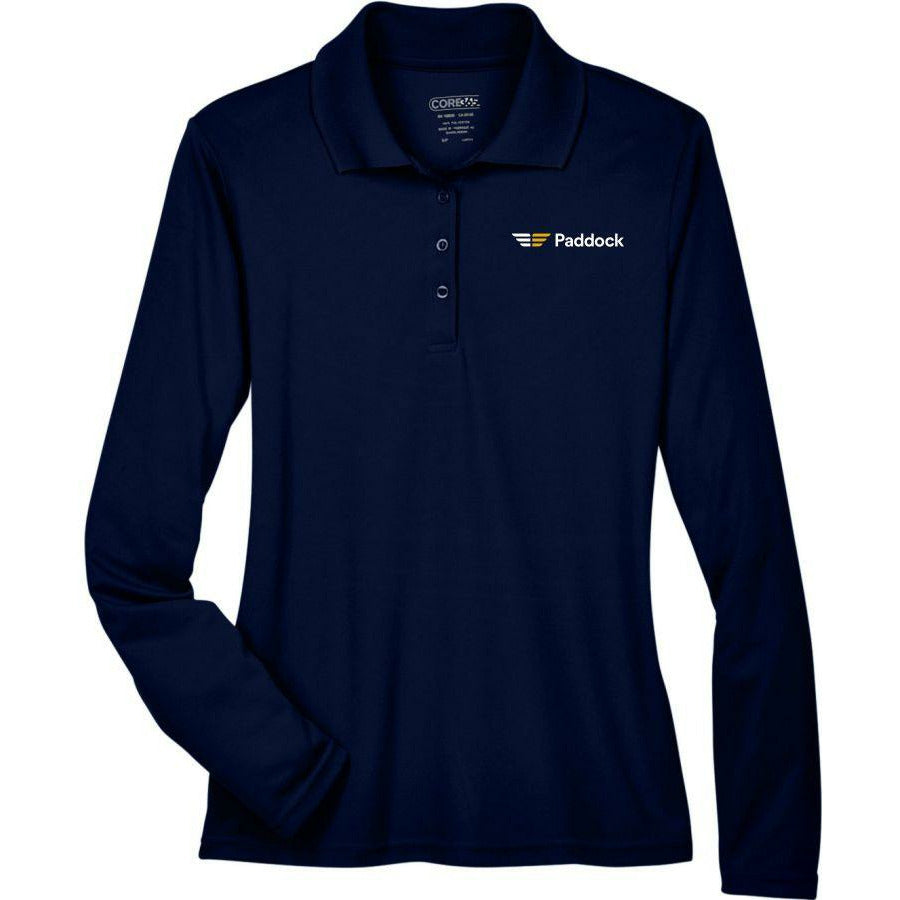 Core 365 Women's Pinnacle Performance Long Sleeve Polo
