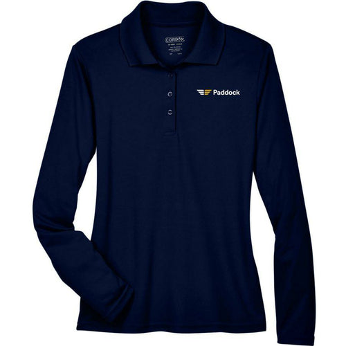 Core 365 Women's Pinnacle Performance Long Sleeve Polo